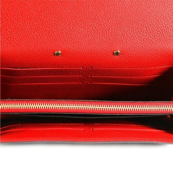 Full Inclusion Louis Vuitton Pallas Wallet Monogram & Cerise Red Leather - EUC - Picture 6 of 14